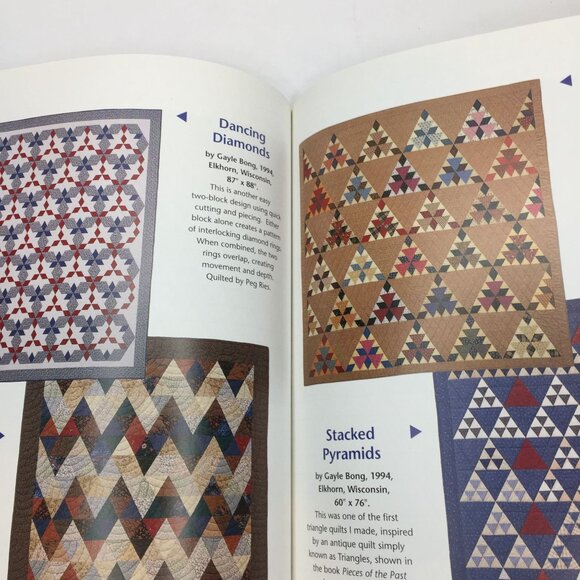 Vintage 1995 Patchwork Place Trouble Free Triangles Gayle Bong 11 Quilt Patterns - Picture 7 of 15